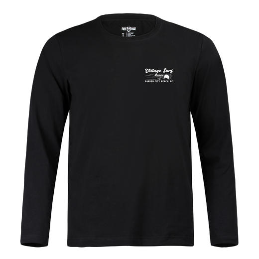 自由基地秋冬新款露营风图案印花个性设计长袖衫弹力棉户外休闲T NMT-1961 商品图2