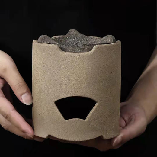 汉陶 老坑矿 碳炉 烧炭泥炉 小火炉 风炉 潮汕功夫煮茶炉小型 商品图5