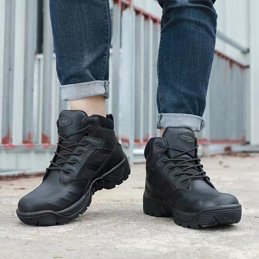 君洛克D12013防刺沙漠靴冬季作战靴六寸战术靴陆战靴 商品图2