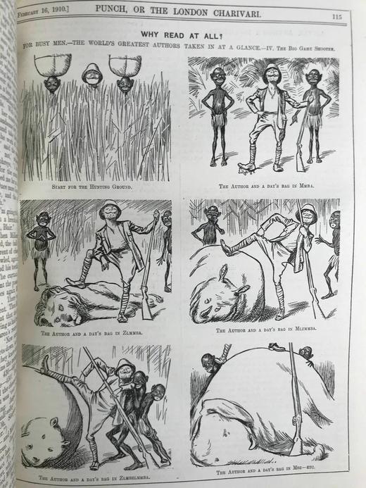 1910年1-6月 英国讽刺漫画杂志《笨拙》数百幅插图 漆布精装16开 商品图9