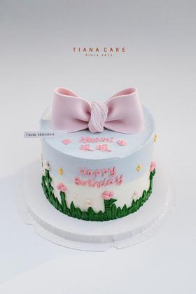 【翻糖款】粉粉嫩嫩蝴蝶结