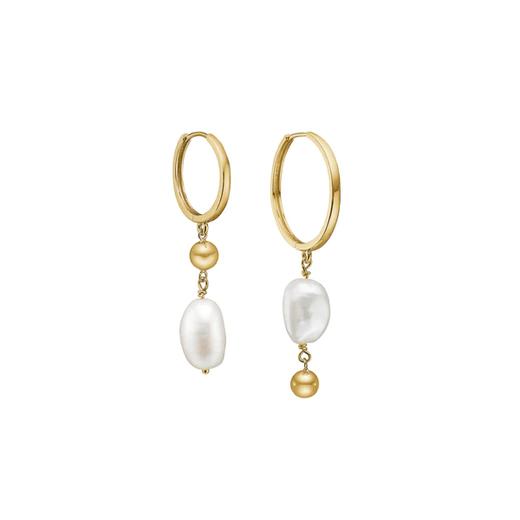 订购10周到｜CHARLOTTE LEBECK-Jena-珍珠 耳环（不对称）［丹麦设计师］ 商品图1