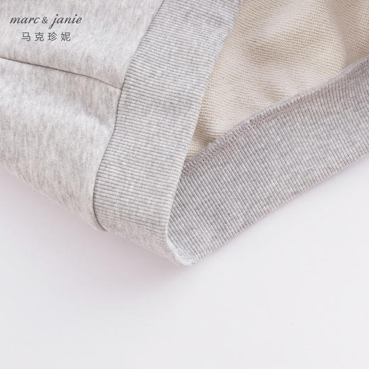 马克珍妮春装新款 男童时尚学院风落肩连帽卫衣230108 商品图4