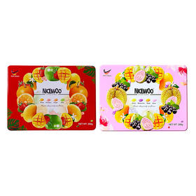 马来西亚来丝果味什锦软糖系列268g 口味多样口味缤纷 精致铁盒包装 064169/060546
