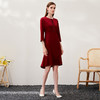 EITIE爱特爱春季新款优雅显瘦垂感舒适收腰鱼尾连衣裙6977604 商品缩略图3