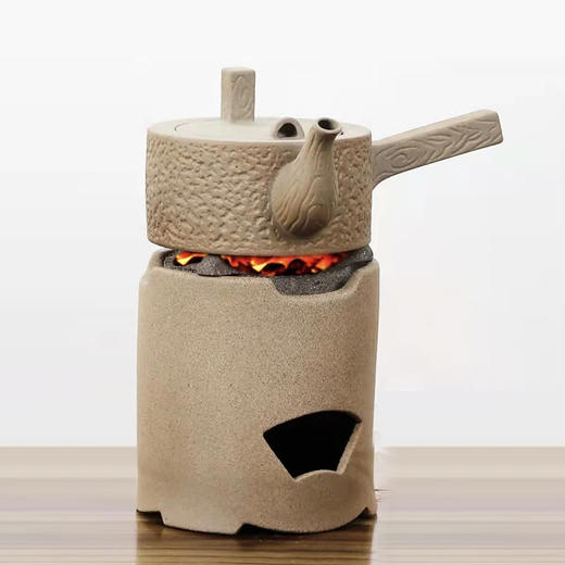 汉陶 老坑矿 碳炉 烧炭泥炉 小火炉 风炉 潮汕功夫煮茶炉小型 商品图8