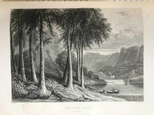 约19世纪后期 南威尔士的漫步与旅行 48幅精美版画插图 全真皮精装16开 商品图8