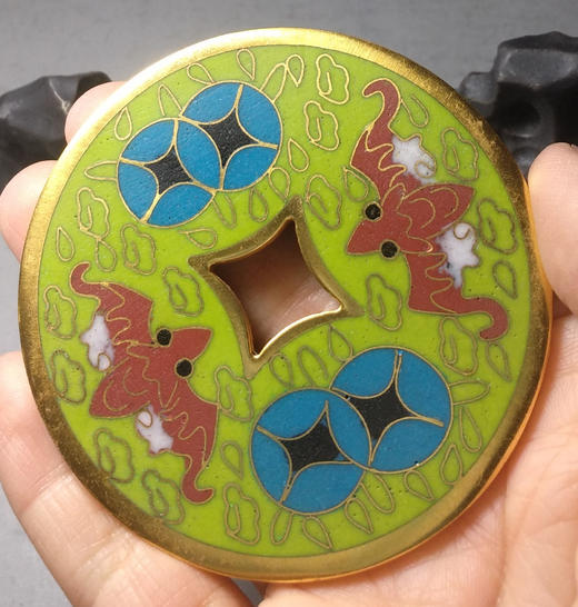 古泉书馆文创珐琅彩 富贵吉祥 文房铜镇 F0010 商品图9