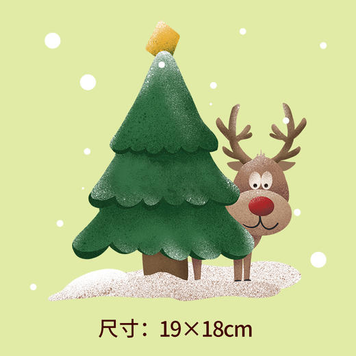 节日圣诞节麋鹿卫衣烫画贴DIY辅料转印衣服定做烫图白墨2022新款 商品图4