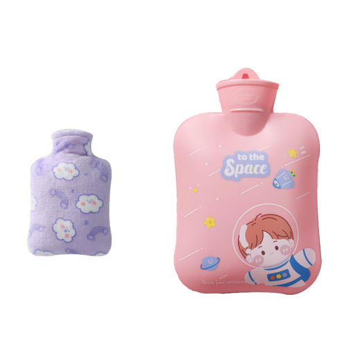 【超暖和！可爱暖手宝900ML 加厚防爆更安全】热水袋注水暖手宝女姨妈期敷肚子暖水袋毛绒可爱暖宝宝加厚防爆 商品图4