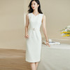 米思阳2026春季新款气质淑女纯色修身包臀裙子无袖内搭连衣裙0189 商品缩略图0