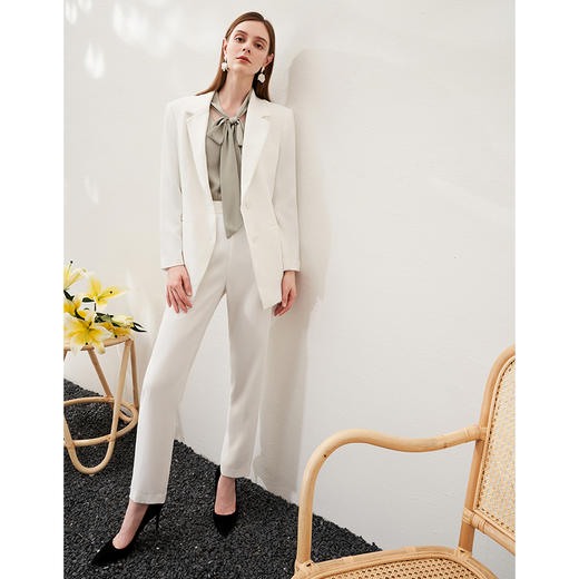 EITIE爱特爱春季新款通勤百搭高腰显瘦职业裤子6905601 商品图2