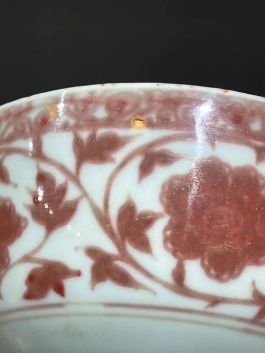 釉里红缠枝花卉纹大瓷碗，顺丰包邮 商品图9