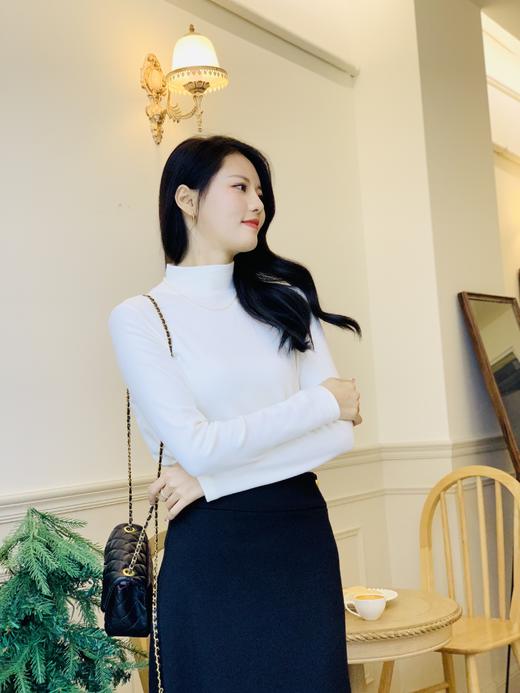 【百图lulu定制】【半高领德绒打底衫】德国进口 拜耳公司授权德绒面料 类似羊绒效果 半高领多色保暖打底衫 商品图7