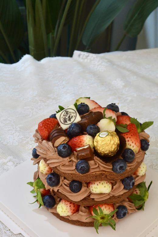 草莓巧克力裸蛋糕（8折福利不支持会员卡） 商品图2