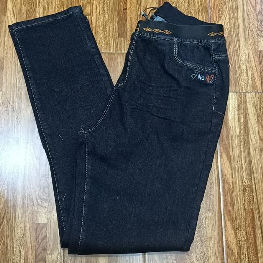 女磨毛小脚牛仔裤100A 商品图0