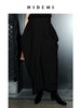 HIDEMI 节日系列极简设计感立体剪裁不对称纽扣式半身裙  黑色/灰色 商品缩略图6