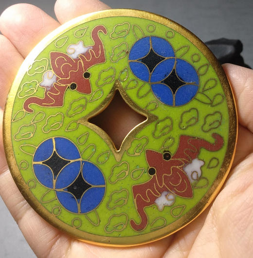 古泉书馆文创珐琅彩 富贵吉祥 文房铜镇 F0012 商品图8