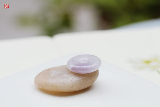 【平安喜乐】天然紫翡平安扣   配精美挂绳    赠证书 商品图2