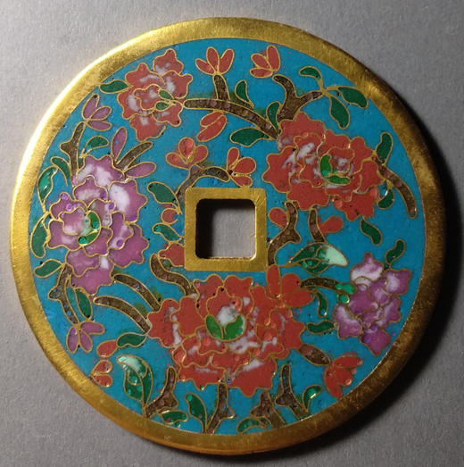 古泉书馆文创珐琅彩 富贵荣华 文房铜镇 F0020 商品图2