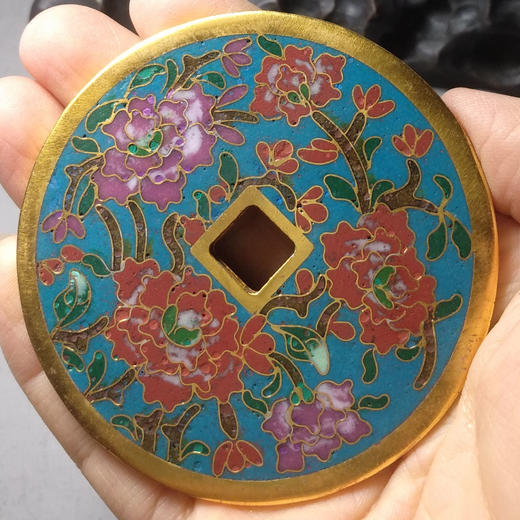 古泉书馆文创珐琅彩 富贵荣华 文房铜镇 F0020 商品图8