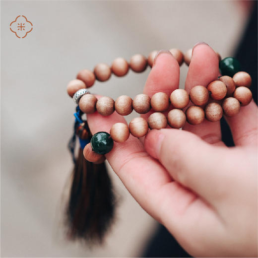 米马饰物 印度老山檀手持/压襟/车挂 人要有承受外力攻击的能力 商品图2