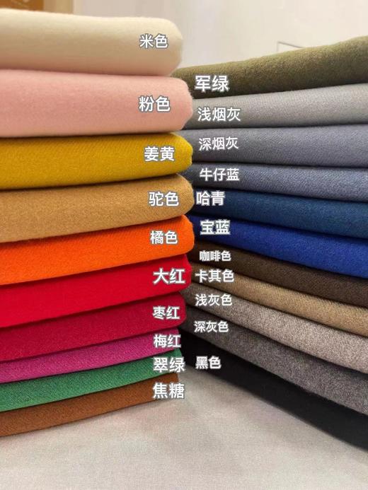 280071仿羊绒带流苏净色长围巾，软糯亲肤温暖细腻，购正价商品成交金额满1000元免费赠送一条,颜色随机！ 商品图4