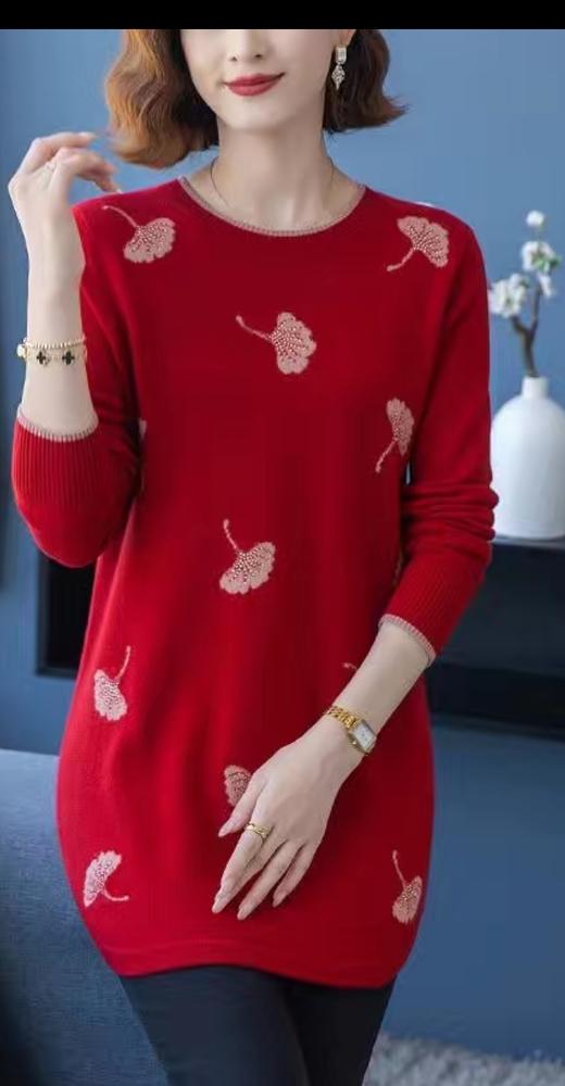 80640321 05080439 稻杆亭2031中长款纯毛毛衫 商品图0