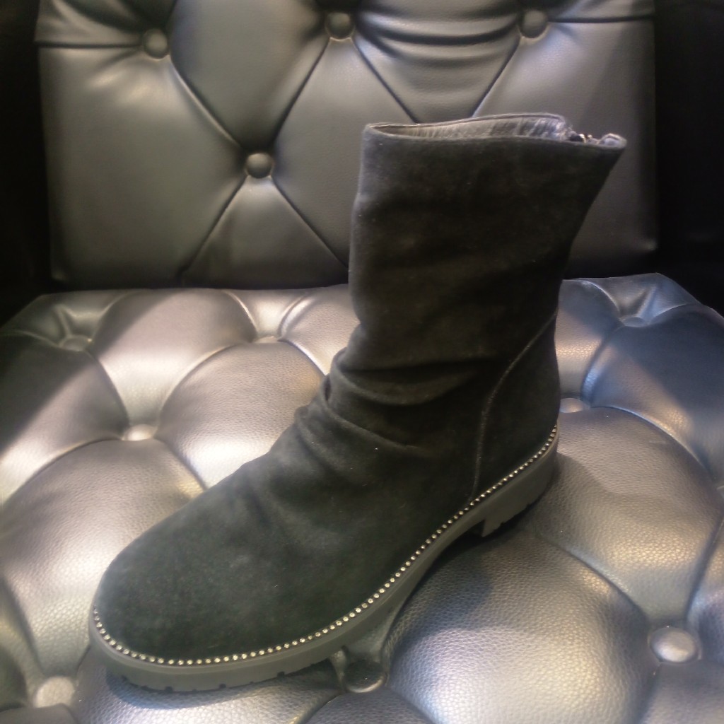 lfgj jeans AH409时尚潮流休闲羊皮加棉短靴