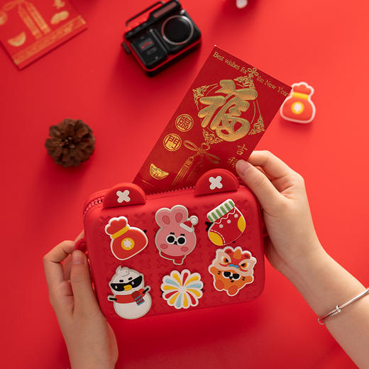 科物酷兔年儿童包包斜挎包女童时尚可爱小挎包女孩圣诞节新年礼物 商品图2