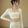 跃牌【禅语梵心系列】修身罗纹运动开衫速干健身外套 无胸垫FX2020（不带胸垫） 商品缩略图2