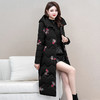 连帽棉衣2022冬季新款复古盘扣中长款加绒保暖妈妈棉服QYM-LRX-DYCX01-Y 商品缩略图2