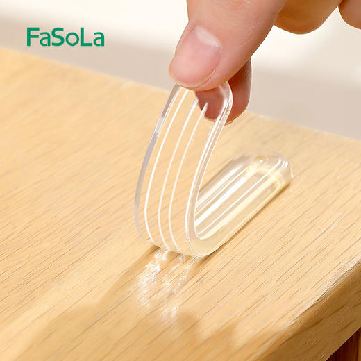 FaSoLa透明防撞条隐形硅胶墙角包边自粘门框儿童宝宝防磕碰防撞贴 商品图2