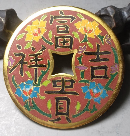 古泉书馆文创珐琅彩 富贵吉祥 文房铜镇 F0012 商品图5
