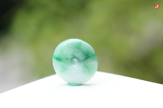 天然翡翠平安扣吊坠【圆满】   配精美挂绳 商品图0