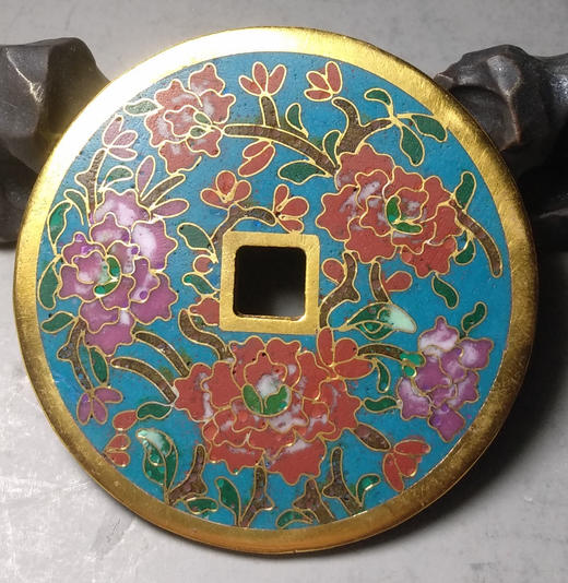 古泉书馆文创珐琅彩 富贵荣华 文房铜镇 F0020 商品图6