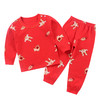 2026年马年新年儿童新年小龙年大红色纯棉A类秋衣秋裤套装家居服保暖睡衣80cm-160cm 商品缩略图10