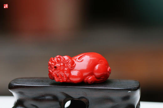 朱砂貔貅吊坠 商品图0