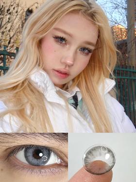 【年抛】款式名字：朋克芭比 hushlens  |  中直径14.2 着色13.3 | 【同品牌多副美瞳更划算，选款色板在详情页内】