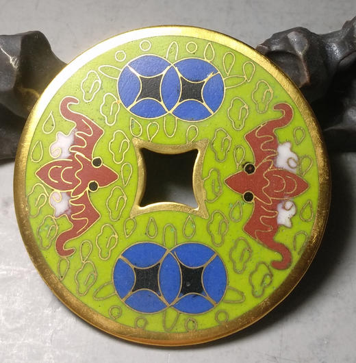 古泉书馆文创珐琅彩 富贵吉祥 文房铜镇 F0012 商品图6