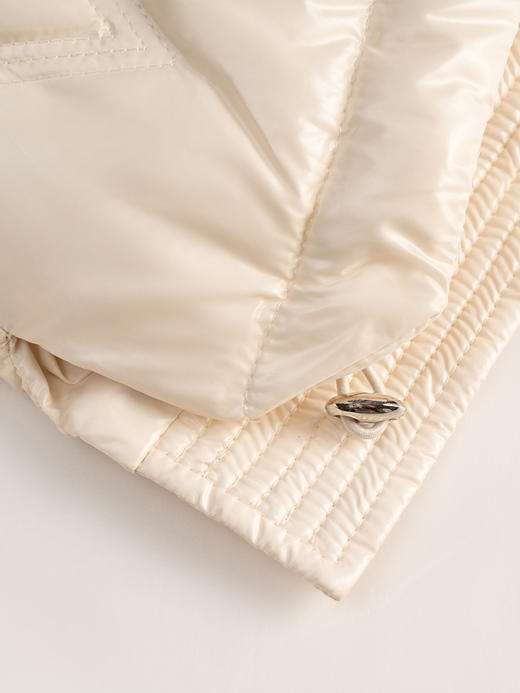 欧芮儿轻薄羽绒服女冬季2021年新款宽松时尚立领鸭绒设计感短外套 商品图3