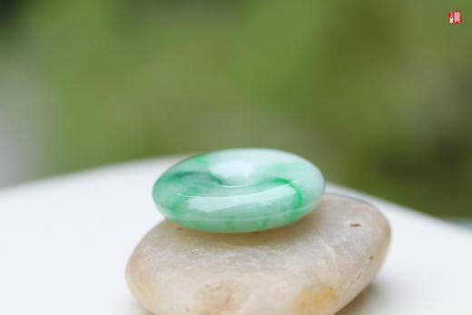 天然翡翠平安扣吊坠【圆满】   配精美挂绳 商品图1