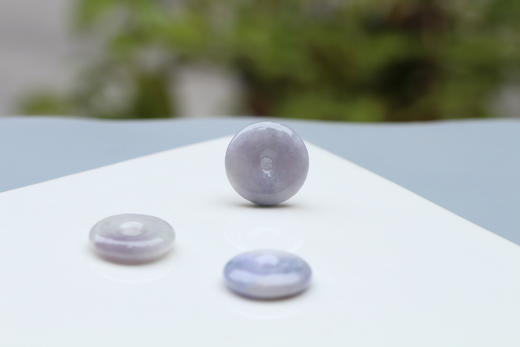 【平安喜乐】天然紫翡平安扣   配精美挂绳    赠证书 商品图5