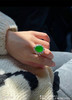 高冰艳绿蛋面戒指吊坠两用款【2081112】具体价格微信咨询 商品缩略图3