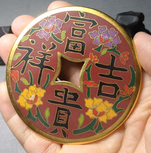古泉书馆文创珐琅彩 富贵吉祥 文房铜镇   F0013 商品图7