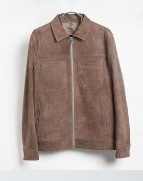 南4威可多男式羊皮绒面革夹克VRW22373655