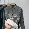 AA YN一体绒洋气半高领毛衣加绒加厚打底衫上衣 商品缩略图1