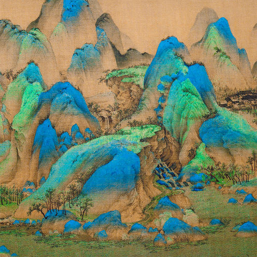 【故宫·装饰画】王希孟《千里江山图》迷你手卷立体卷轴高清复刻装饰画 商品图4