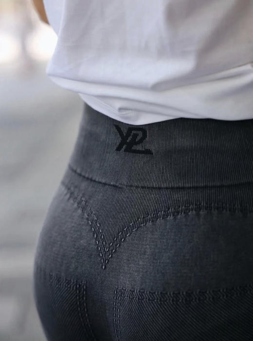 原价199！澳洲YPL蜜桃臀牛仔裤塑形美腰鲨鱼裤弹力打底裤瑜伽提臀 商品图1