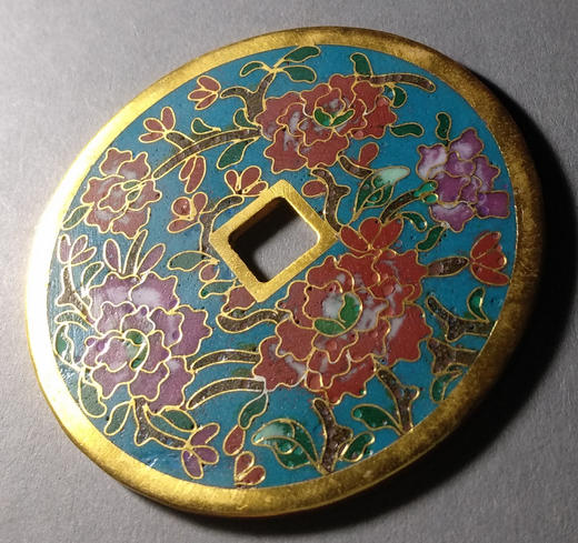 古泉书馆文创珐琅彩 富贵荣华 文房铜镇 F0020 商品图4